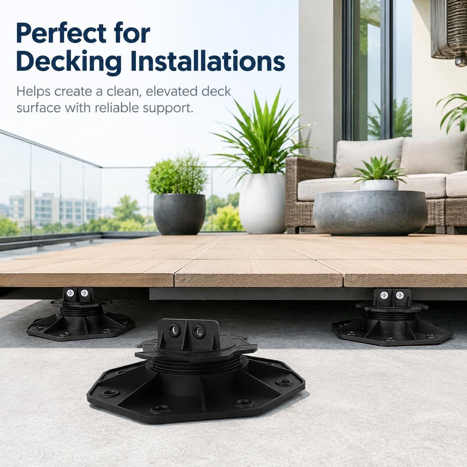 Adjustable Deck Pedestals 18-30mm (10 Pack): image 2
